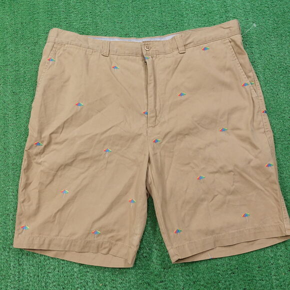 DANIEL CREMIEUX UMBRELLAS BEIGE KHAKI CHINO SHORTS MENS SIZE 38 - Picture 1 of 7